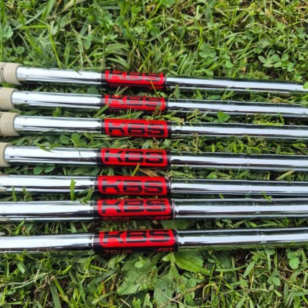 KBS Tour By FST - .355 Stiff Steel Shafts w/ Golf Pride Adams Golf grips - 7pcs